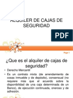 Alquiler de Cajas de Seguridad