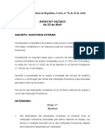 Auditoria Externa Nas Instituições Financeiras - Aviso 4-13