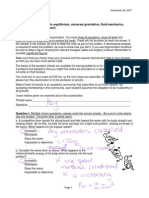 Exam4 Phy113 F07 Final - Key