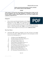 Order in Respect of Directors, Promoters and Other Entities in The Matter of GDR Issue of Cals Refineries Ltd.