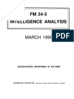 Army - FM34 3 - Intelligence Analysis