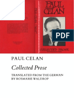 Paul Celan Collected Prose