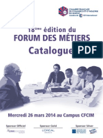 Catalogue Forum Des Metiers