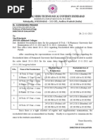 JNTUH MODIFIED Rescheduled Dates of Postponed Exams 2013