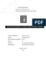 Levantamiento Topografico Con Brujula Colgante, Eclimetro y Wincha