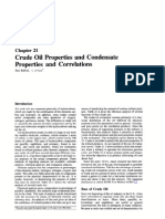 Crude Oil Properties and Condensate Properties and Correlati