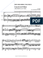 Bach Concerto in D Minor For Violins Arranged For Three Violins PDF Sample DM Violin Concerto Melodies Volume II