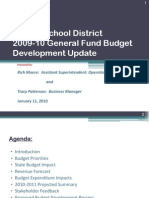 Renton School District 2009-10 General Fund Budget Development Update