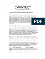 Jazz Theory and Practice Module 1, A, B, C: Tetrachords and Scales