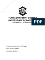 Processos Metalúrgicos de Fabricação