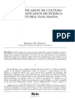 Honorio Velasco Significados de Cultura y de Pueblo