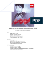 Tracklist Callas Complete Studio Recordings