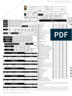 Pathfinder Character Sheet