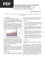 Fire Evacuation Safetyanalysis of Typical High-Rise Buildings in Bangladesh