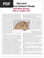 Harvard Medical School Study:: Red Wine Extract Key To Longer Life!