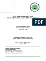 Performance Evaluation of IEEE 802.16e (Mobile WiMAX) in OFDM Physical Layer