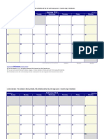 2014 Monthly Calendar