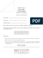 Mat223 UTM Midterm UofT