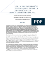 Análisis de La Implementación de Una Medida para Eliminar La Subvención A Los Hidrocarburos en Bolivia