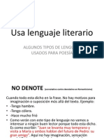 Guías para Escribir Poemas - Lenguaje Literario