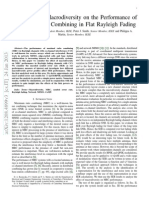 The Effect of Macrodiversity On The Performance of Maximal Ratio Combining in Flat Rayleigh Fading