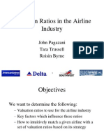 Valuation Ratios in The Airline Industry