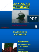 Planning An Anchorage: A Brief by Lance Grindley