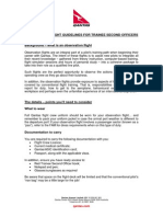 Observation Flight Guidelines PDF