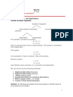 Equation Matrix