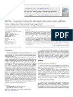 Chemometric Software For Multivariate Data Analysis Based On Matlab