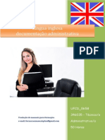 UFCD 0658 Língua Inglesa Documentação Administrativa Índice