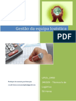 UFCD - 0492 - Gestão Da Equipa Logística - Índice