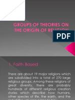 Groups of Theories On The Origin of Religion