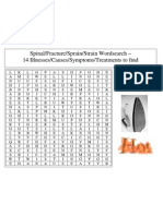 HO26 Spinal-Fracture-Sprains-Strains Wordsearch