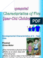 Developmental Characteristics of Five Year Old Children