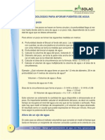 Metodologas para Aforar Fuentes de Agua - Pasolac