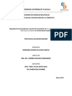 Degradación de Hexadecano Por Hongos Filamentosos