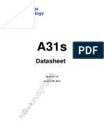 a31s datasheet v1.0 20130130 - for睿欣电子-2013-3-21