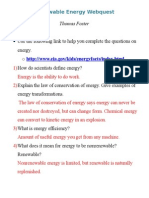 Renewable Energy Webquest