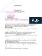 Hemodialysis Dose and Adequacy