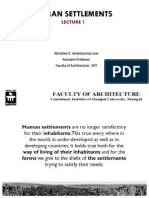 Introduction To Human Settlements and Urban Form Determinants