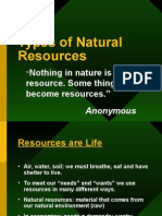 Types of Natural Resources