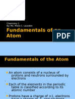 Jan 14 - Fundamentals of An Atom