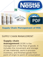 Supply Chain Management of Milk