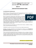 Guía # 13 Procesador de Textos Microsoft Word