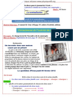 Vocabulaire 02 Projet 01 Séquence 01 3AM 2012-2013