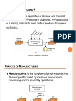 Basics of Manufacturing