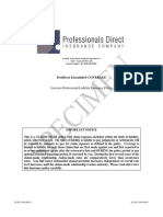 Specimen Policy Lawyers Professional Liability Insurance - Chubb