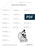 Thanksgiving Multiply Fractions