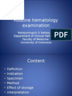 Routine Hematology Examination